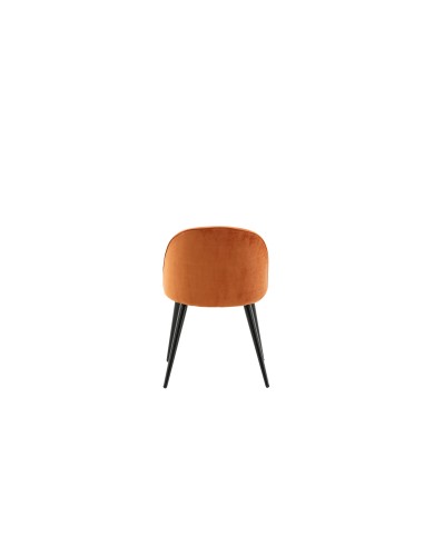 Matstol Velvet, Rostorange/Svart