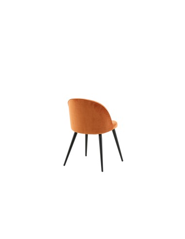 Matstol Velvet, Rostorange/Svart