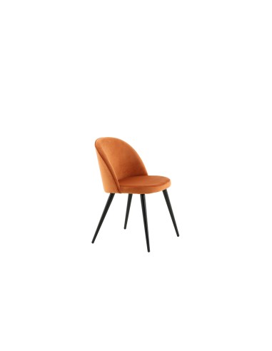 Matstol Velvet, Rostorange/Svart