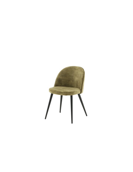 Matstol Velvet, Grön/Svart