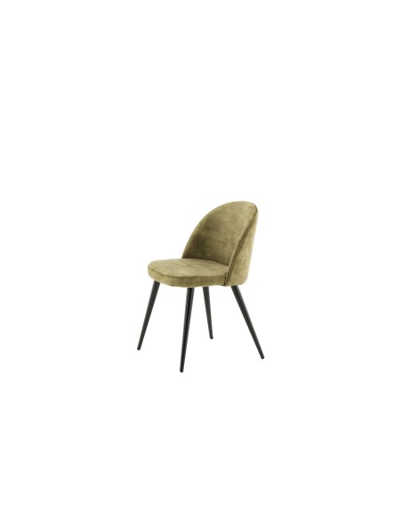 Matstol Velvet, Grön/Svart