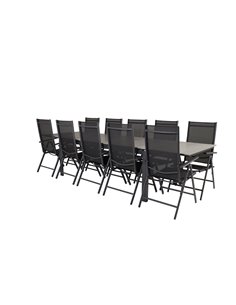 Matgrupp Levels med Break matstolar, 224 × 100 cm 2