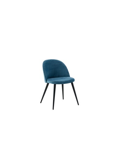 Matstol Velvet, Blå/Svart