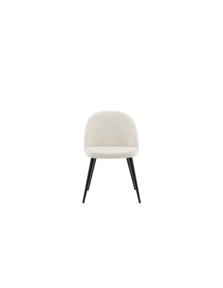 Matstol Velvet, Beige/Svart