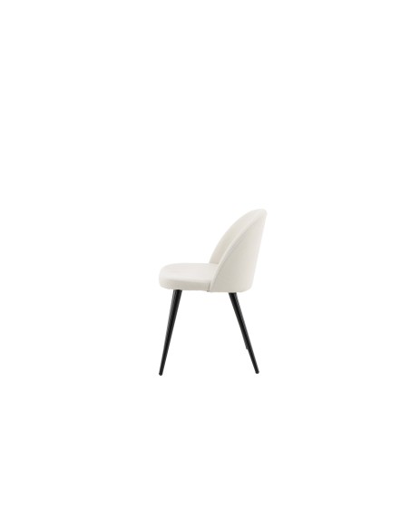 Matstol Velvet, Beige/Svart