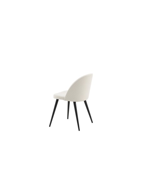 Matstol Velvet, Beige/Svart