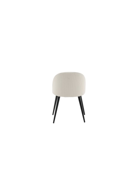 Matstol Velvet, Beige/Svart