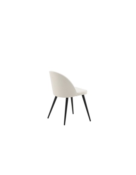 Matstol Velvet, Beige/Svart