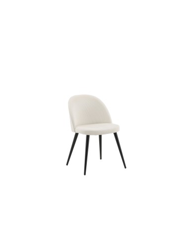Matstol Velvet, Beige/Svart