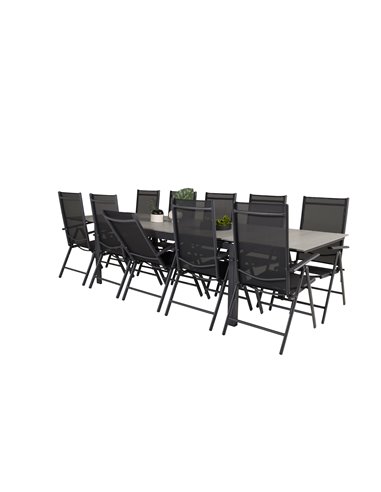 Matgrupp Levels med Break matstolar, 224 × 100 cm