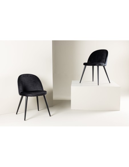 Matstol Velvet, Svart