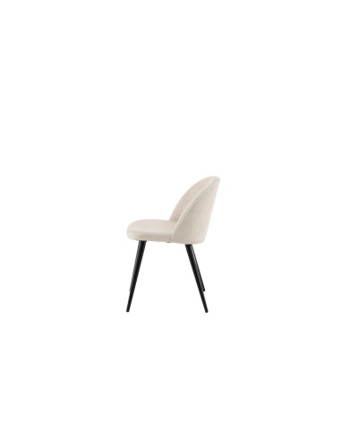 Matstol Velvet, Beige/Svart