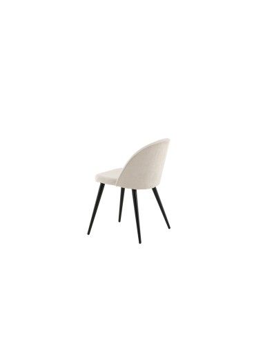 Matstol Velvet, Beige/Svart