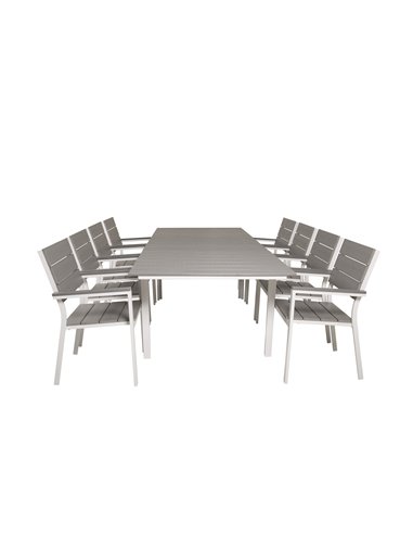 Matgrupp Levels med Levels matstolar, 160 × 100 cm