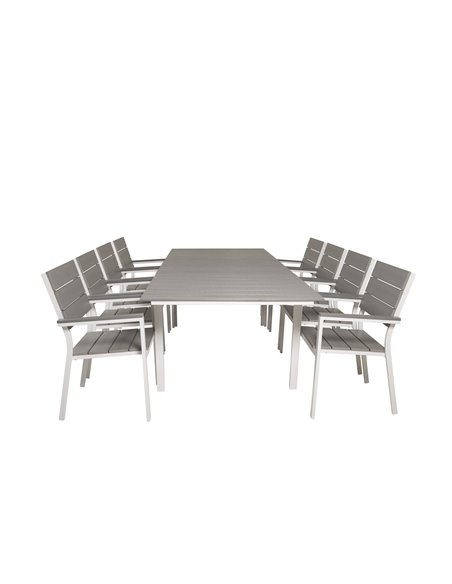 Matgrupp Levels med Levels matstolar, 160 × 100 cm