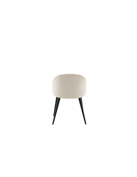 Matstol Velvet, Beige/Svart