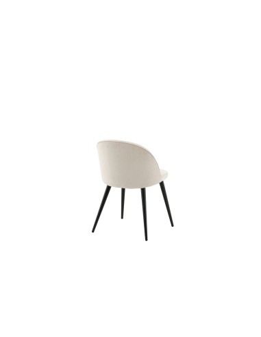 Matstol Velvet, Beige/Svart