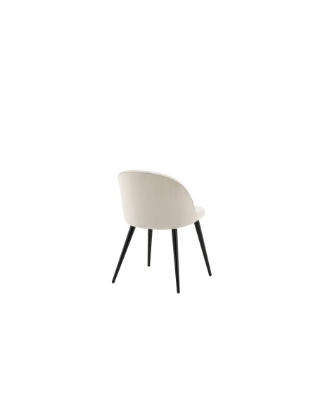 Matstol Velvet, Beige/Svart