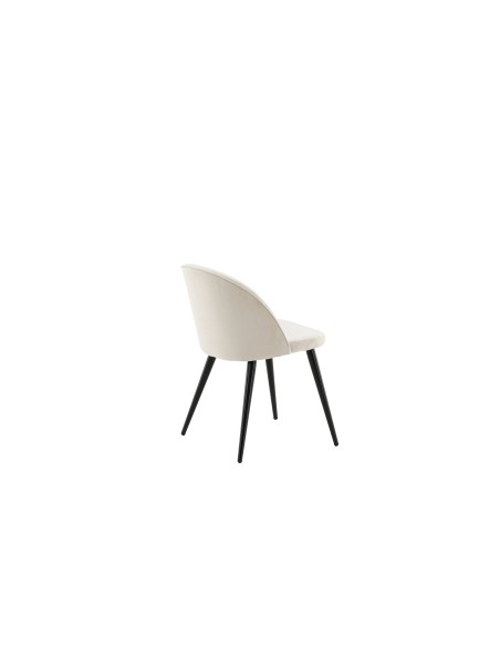 Matstol Velvet, Beige/Svart