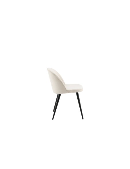 Matstol Velvet, Beige/Svart