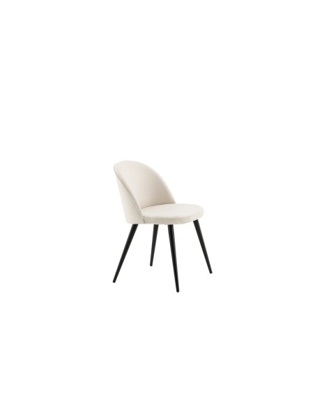 Matstol Velvet, Beige/Svart