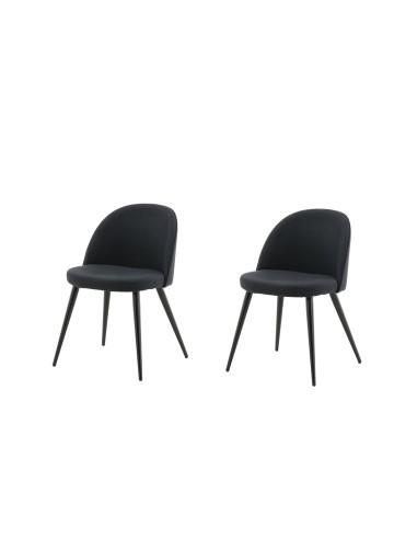 Matstol Velvet, Svart