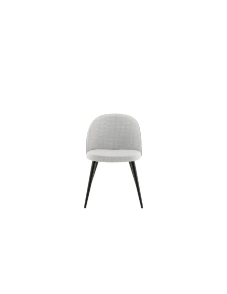 Matstol Velvet, Ljusgrå/Svart