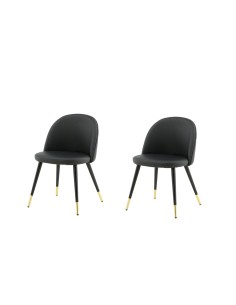 Matstol Velvet, Svart 2