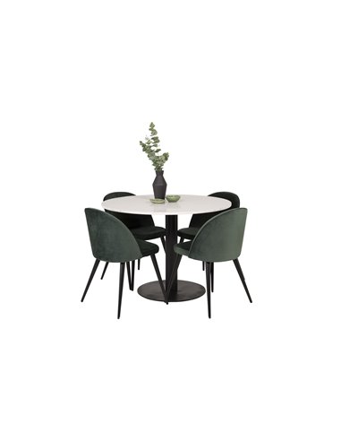 Matgrupp Razzia med Velvet matstolar