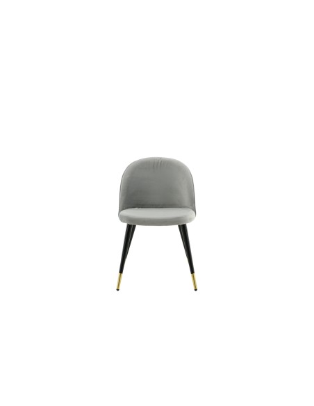 Matstol Velvet, Grå/Svart