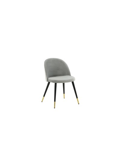 Matstol Velvet, Grå/Svart