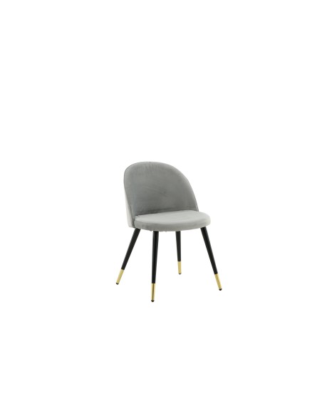 Matstol Velvet, Grå/Svart