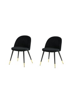 Matstol Velvet, Svart 2
