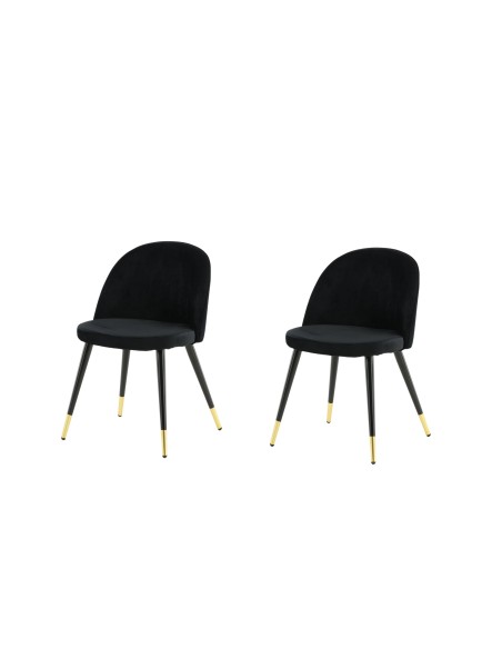 Matstol Velvet, Svart