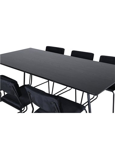 Matgrupp Petra med Kenth matstolar, 190 × 90 cm