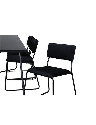 Matgrupp Petra med Kenth matstolar, 190 × 90 cm