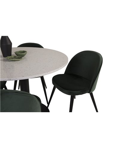 Matgrupp Razzia med Velvet matstolar