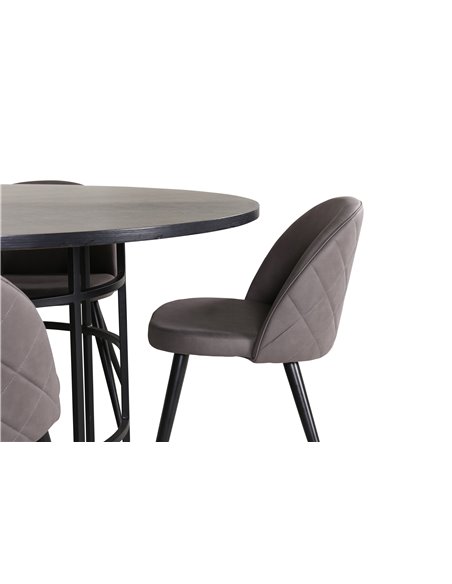 Matgrupp Copenhagen med Velvet matstolar