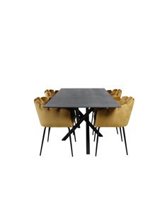 Matgrupp Piazza med Limhamn matstolar, 180 × 90 cm