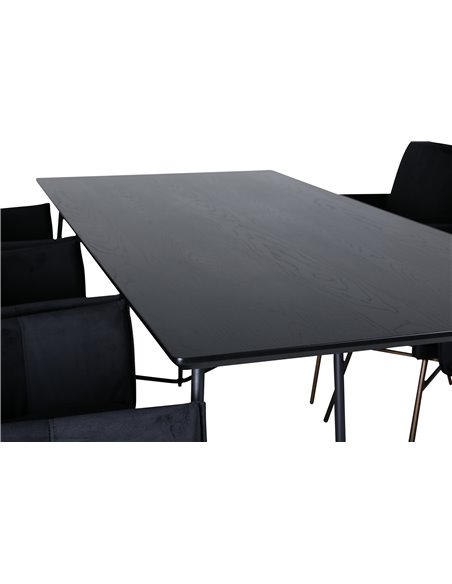 Matgrupp Petra med Petra matstolar, 190 × 90 cm