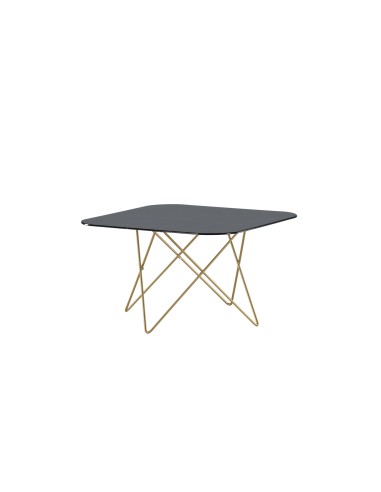 Soffbord Tristar, 80 × 80 cm, Svart