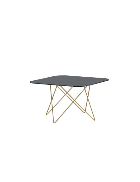 Soffbord Tristar, 80 × 80 cm, Svart
