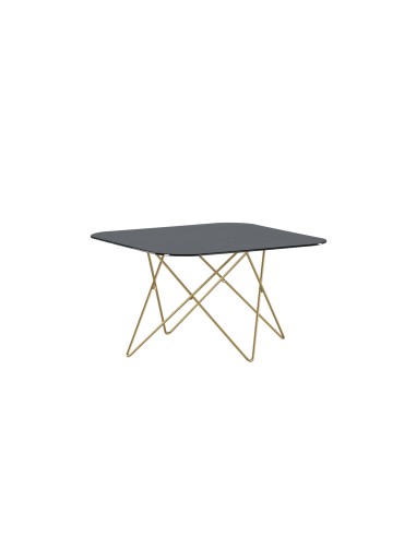 Soffbord Tristar, 80 × 80 cm, Svart