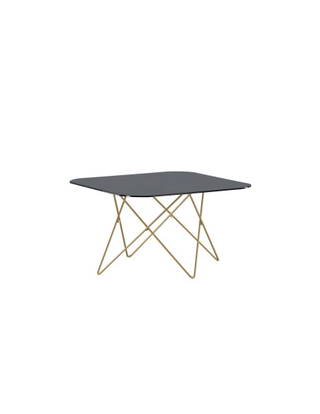 Soffbord Tristar, 80 × 80 cm, Svart
