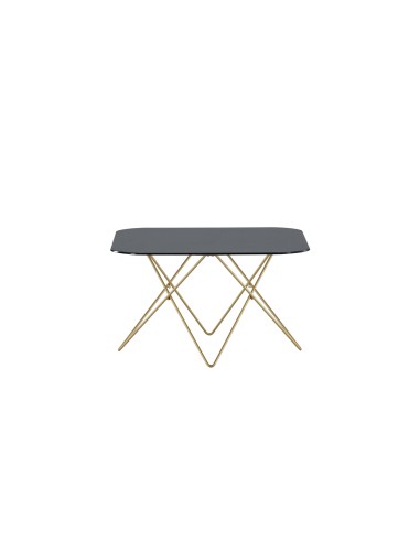 Soffbord Tristar, 80 × 80 cm, Svart