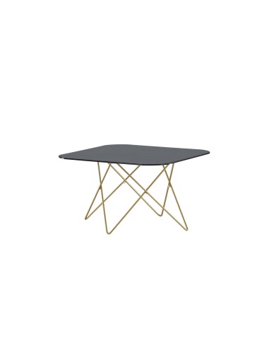 Soffbord Tristar, 80 × 80 cm, Svart