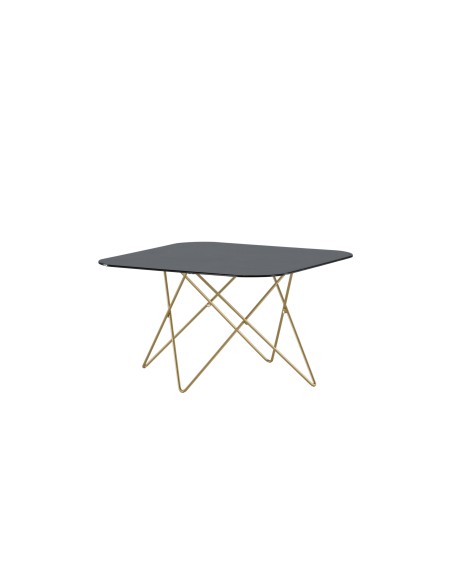 Soffbord Tristar, 80 × 80 cm, Svart