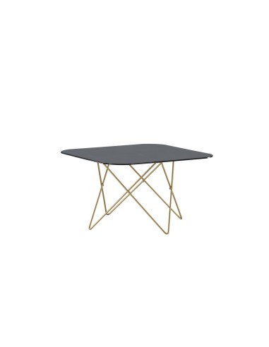 Soffbord Tristar, 80 × 80 cm, Svart