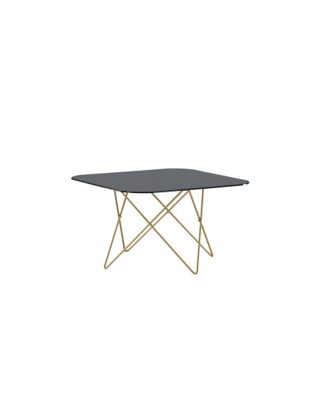 Soffbord Tristar, 80 × 80 cm, Svart