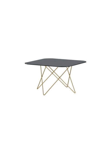 Soffbord Tristar, 80 × 80 cm, Svart
